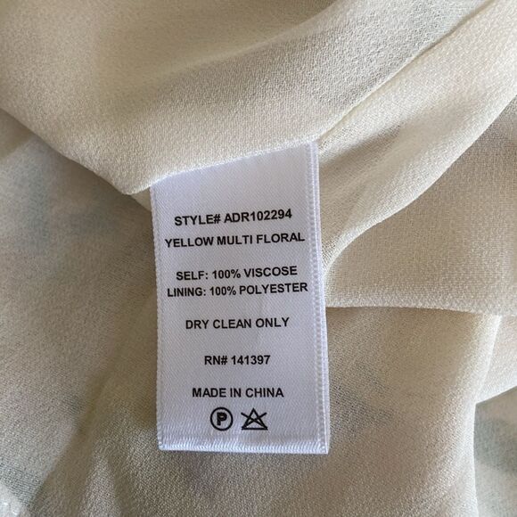 ASTR the Label NWT Yellow Multi Floral Midi Dress M - Picture 7 of 8